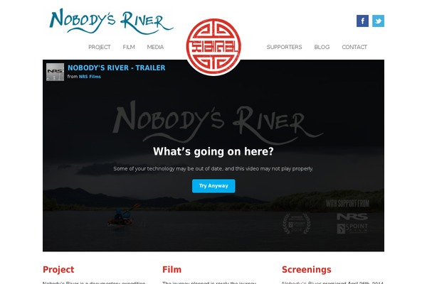nobodysriver.org site used Nbr