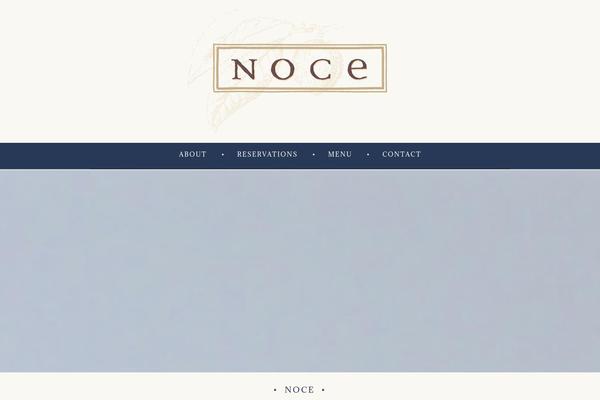 nocerestaurant.ca site used Noce