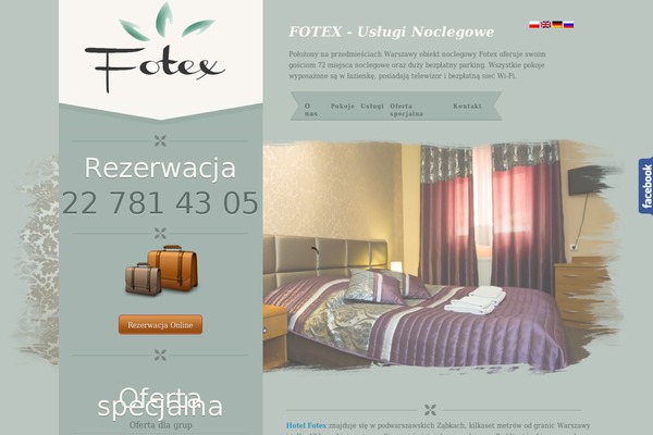 noclegi-fotex.pl site used Wp_hotel