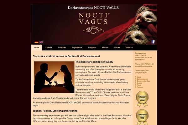Nocti theme site design template sample