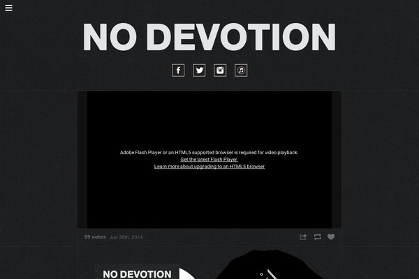 nodevotion.com site used Collect