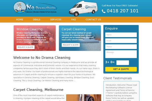 nodramacleaning.com.au site used Ndc