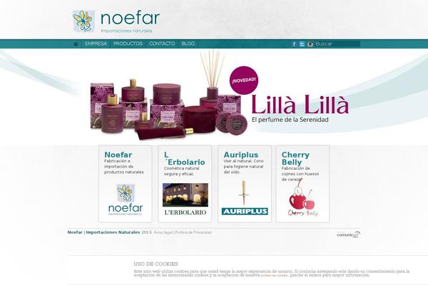 noefar.com site used Comunicart-blanco