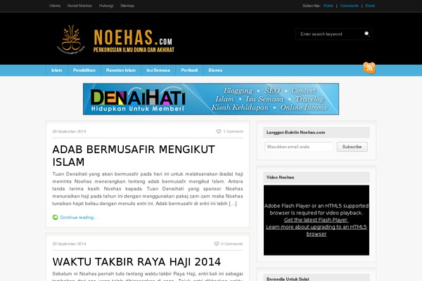 noehas.com site used Noehastheme