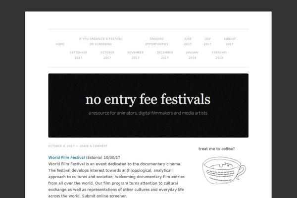 WordPress website example screenshot