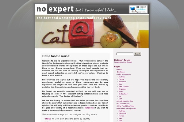 noexpert.co.uk site used Twentysixteen-child-theme