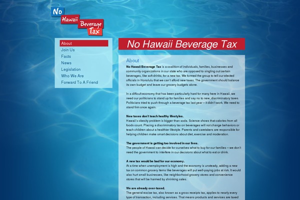 Hawaii theme site design template sample