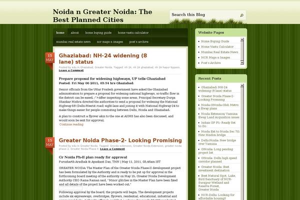 WordPress website example screenshot