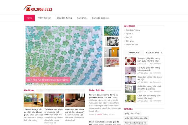 Glamour theme site design template sample