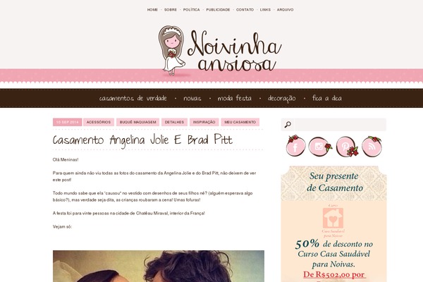 noivinhaansiosa.com.br site used Noivinha2014