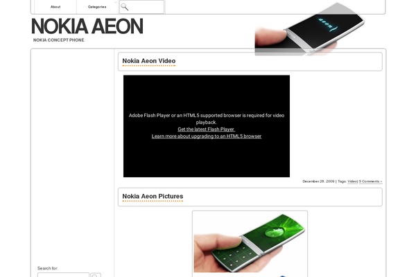 Aeon theme site design template sample