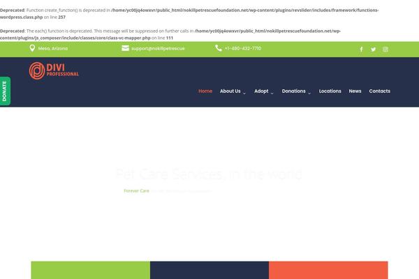 WordPress website example screenshot