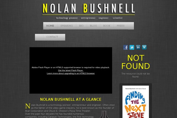 nolanbushnell.com site used Yoo_steam_wp