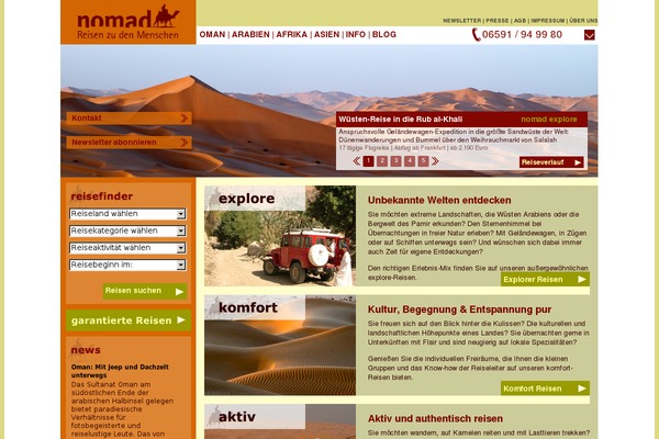 nomad-reisen.de site used Traumreisen