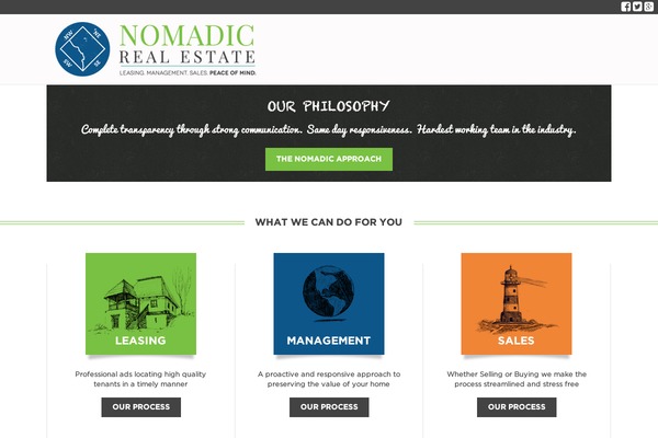 nomadicrealestate.com site used Nomadic Child Theme