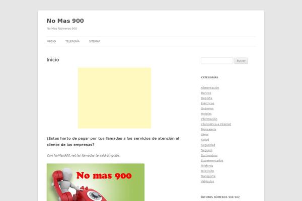 Twenty Twelve theme site design template sample