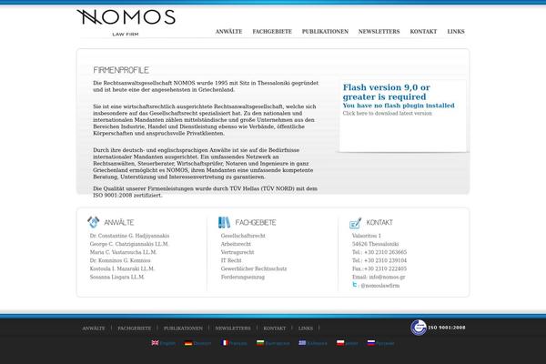nomos.gr site used Creativeclean