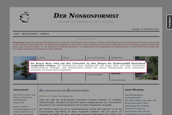 German Newspaper theme site design template sample