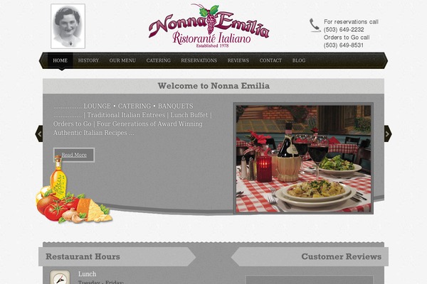 nonnaemilia.com site used Foodilicious