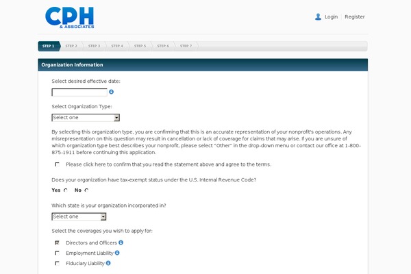 nonprofitins.com site used Cph_wp