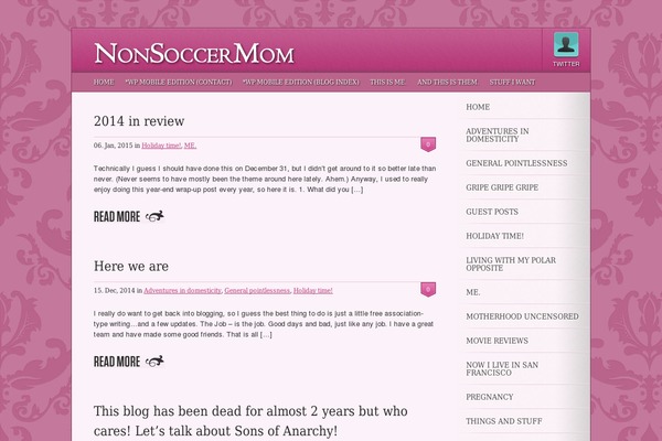 nonsoccermom.com site used Royalle