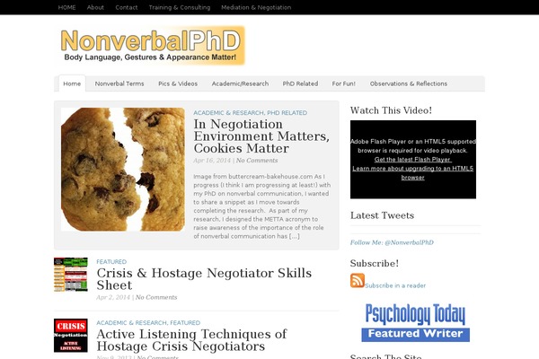 nonverbalphd.com site used Oracle