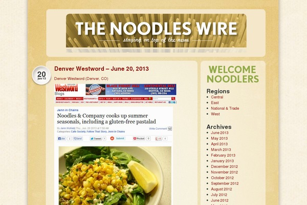 noodleswire.com site used Noodles