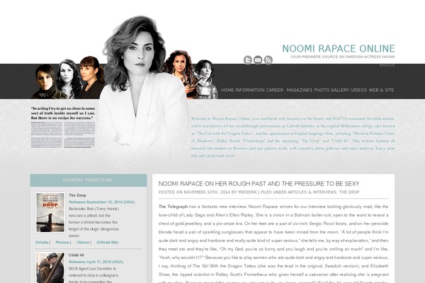 noomi-rapace.com site used Version2023