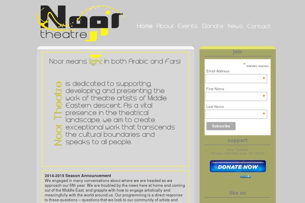 Noor theme site design template sample