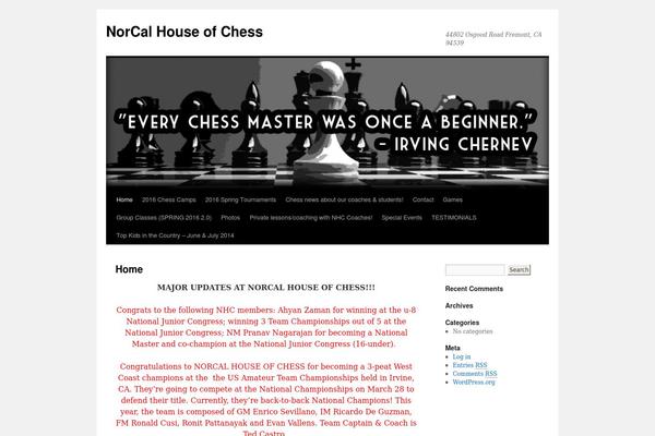 WordPress website example screenshot