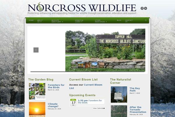 norcrosswildlife.org site used Blossom-spa-child