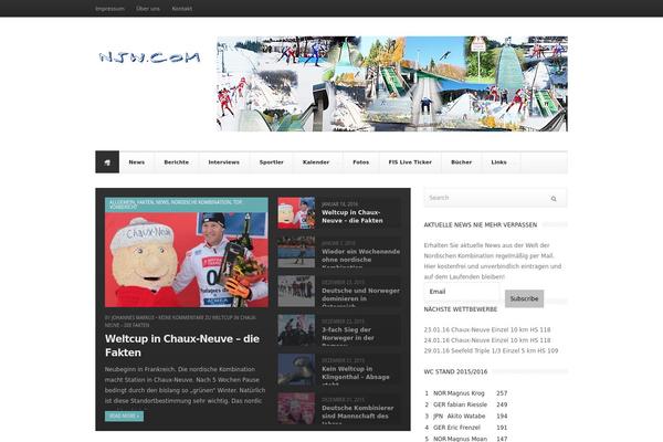 Newses theme site design template sample