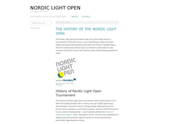 nordiclightopen.com site used Buntu