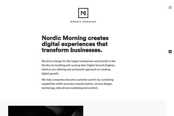 nordicmorning.fi site used Nordicmorning