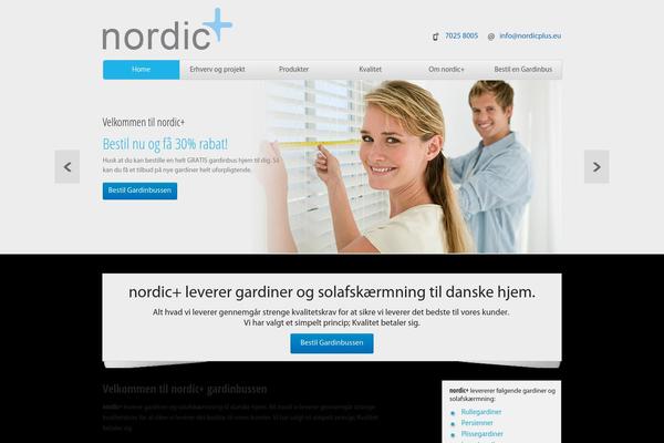 Nordic theme site design template sample