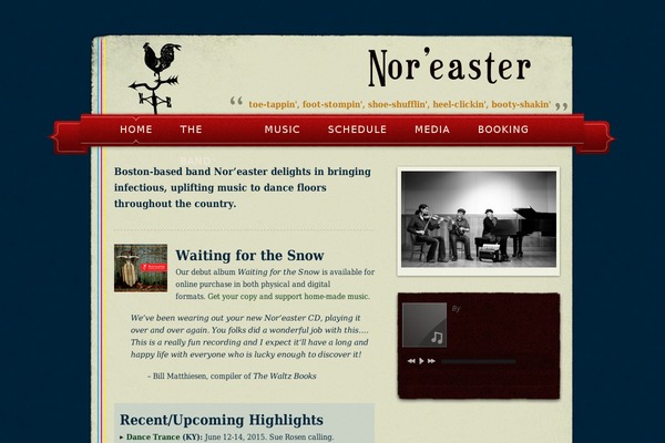 noreasterband.com site used Noreaster
