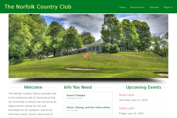 norfolkcountryclub.com site used X | The Theme