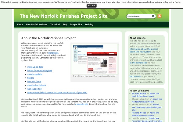 norfolkparishes.gov.uk site used Npc-2022