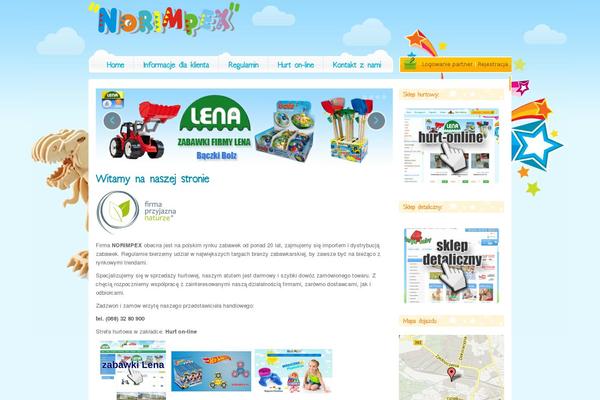 Kids_toys theme site design template sample