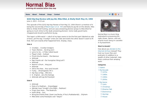normalbias.org site used Pop-blue