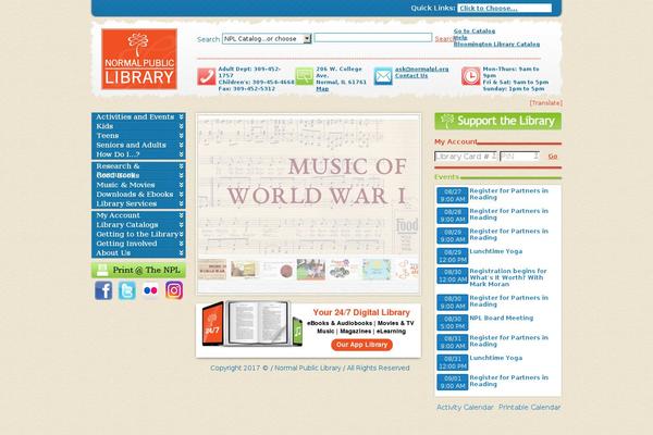normalpl.org site used Normal-library