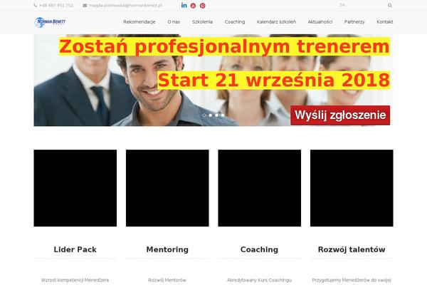 normanbenett.pl site used Gt3-wp-groutek