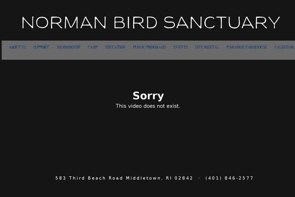 normanbirdsanctuary.org site used Norman-bird-sanctuary