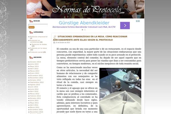normasdeprotocolo.com site used Protocolo