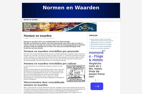WordPress website example screenshot
