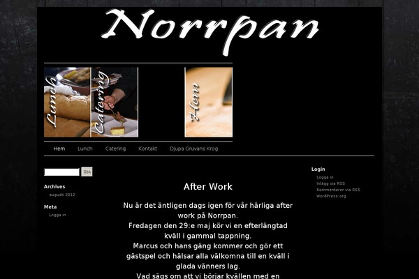 norrpan.se site used Sliding Door