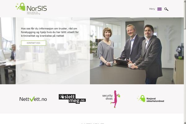 norsis.no site used Norsis-theme