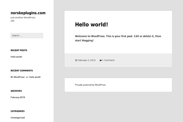 Twenty Fifteen theme site design template sample