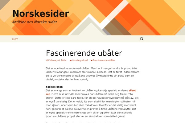 Twenty Thirteen theme site design template sample