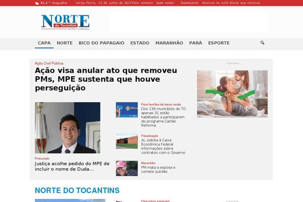 nortedotocantins.com.br site used Norteto2.0